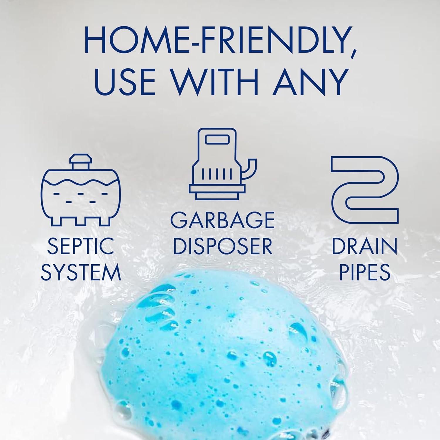 image:imageGlisten Garbage Disposer Cleaner and Freshener Sink Disposal Odor Eliminator with Foaming Action Lemon Scent Made in the USA 4 Packets49 Ounce Pack of 1