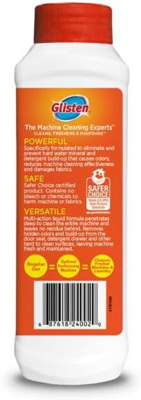 image:imageGlisten Washing Machine Cleaner Helps Remove Odor Buildup and Limescale Fresh Scent Made in the USA 12 Ounce Bottle12 Fl Oz Pack of 3