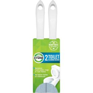 image:imageEarthStone Toilet Cleaning Block with 9 EZGrip BuiltIn Handle Removes Hardwater and Rust Stains Made in the USA 2Pack1 Count Pack of 2