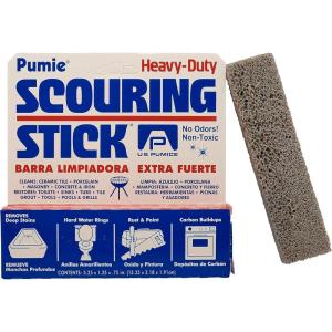 image:imagePUMIE Pumice Scouring Stick for Cleaning Toilet Rings Stain amp Hard Water Rings Tough Bathroom Pools amp Tubs Extra Strong Heavy Duty Pumice Stone for Toilet Cleaning Rust Grills amp Ovens Pack of 121 Count Pack of 12