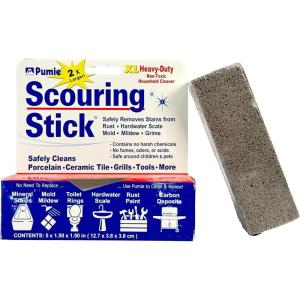 image:imagePUMIE Extra Large Pumice Scouring Stick Regular Stick Heavy Duty Pumice Cleaning Stone for Tough Kitchen Stains Toilet Bowls amp Rings Extra Large Pumice Cleaning Bar for Rust amp Pain229 Ounce Pack of 1