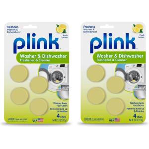 image:imagePlink Washing Machine and Dishwasher Cleaner and Freshener Prevents Residue and Removes Odors in Kitchen and Laundry Room Appliances SepticFriendly Made in the USA Lemon Scent 12 Tablets8 Count Pack of 1