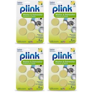 image:imagePlink Washing Machine and Dishwasher Cleaner and Freshener Prevents Residue and Removes Odors in Kitchen and Laundry Room Appliances SepticFriendly Made in the USA Lemon Scent 12 Tablets16 Count Pack of 1